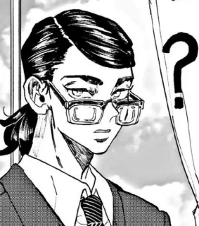 🤨 ad32c0bb ? Anime, Fragezeichen, Mann, Brille, Frage, Manga, Intellektuell whatsapp sticker