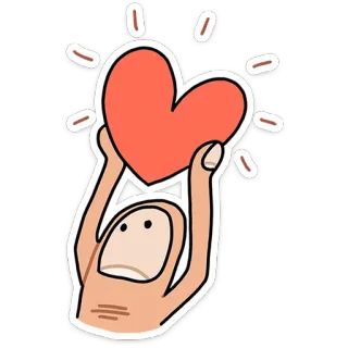 ❤️ ff501b61 心, 爱, 手, 手指, 手势 telegram sticker