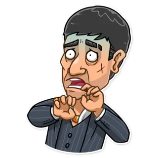 😨 4e8eec41 Tony Montana Scarface scarface, tony montana, crime, film, cocaïne, gangster whatsapp sticker