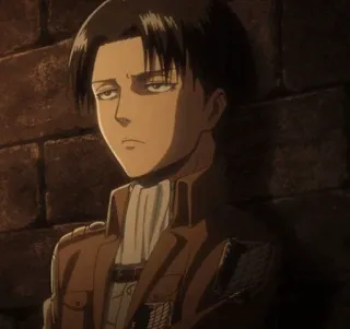 🧚‍♀ db9a4bae Levi Ackerman Attack on Titan anime, character, levi ackerman, attack on titan telegram sticker