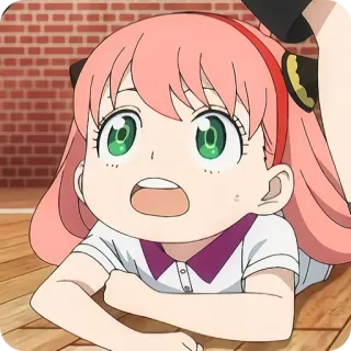 🙂 2ef284c7 Anya Spy x Family Anime, Spy Family, Anya Forger, Cartoon, Schattig whatsapp sticker