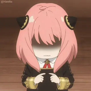 ⭐ 173e7826 Anya Spy x Family Anya, Spy x Family, anime, sticker, lindo, gracioso telegram sticker