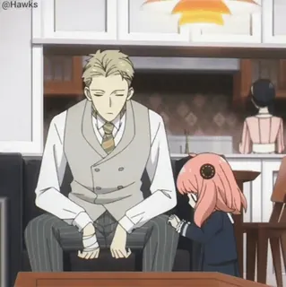 ⭐ 292f5d9b Anya Forger Spy x Family Anime, Familia, Lindo, Loid Forger, Anya telegram sticker