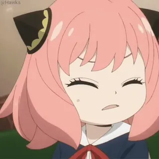 ⭐ 566a324a Anya Forger Spy x Family Anime, Spy x Family, Anya Forger, Dibujos animados, Personaje telegram sticker