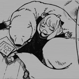 🥜 0b95cc39 Anya Forger Spy x Family Anime, Manga, Anya, Spy x Family, Schattig, Hond, Slaap telegram sticker