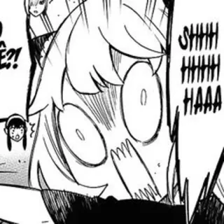🥜 9407877a SHHH HHHHH HAAA Anime, Manga, Verrassing, Schok, Schreeuw, Bang telegram sticker
