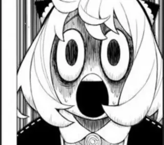 🥜 a57ad369 Anya Forger Spy × Family Anime, Manga, Spy Family, Anya Forger, Cartoon, Geschokt, Grappig telegram sticker