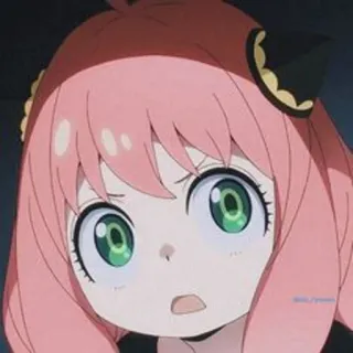 🥜 ad1d3d51 Anya Forger Spy x Family Anime, Spy x Family, Anya Forger, Cartoon, Meisje, Roze haar telegram sticker