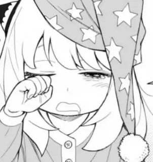 🥜 ce7661dc Anya Forger Spy x Family Anime, Manga, Huil, Traan, Verdrietig, Anya, Anya Forger, Spy x Family, Pyjama telegram sticker