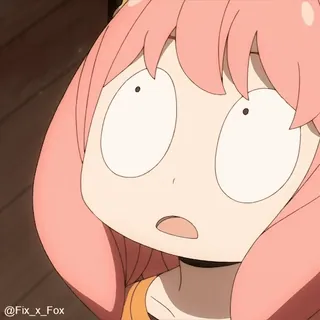 Anya Forger p2 @fix_x_fox telegram stickers