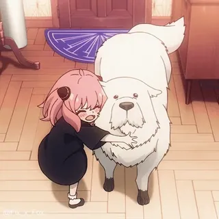 🤗 d4246157 Anya Forger Spy x Family 애니메이션, 강아지, 귀여운, 여자, 스파이 패밀리, 아냐, 아냐 포저 telegram sticker