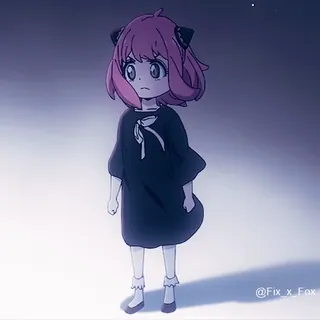 🫤 f1466e88 Anya Forger Spy x Family 애니메이션, 소녀, 귀여운, 스파이, 가족 telegram sticker