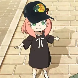 🙂 3a8e8d3c Anya Forger Spy x Family Anya, Spy x Family, anime, słodkie, kreskówka, dziewczyna telegram sticker