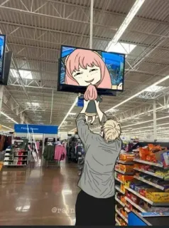 ☺️ 4d4e8f6e Anya Forger Spy x Family Anime, Spy x Family, Anya Forger, Śmieszne, Humor telegram sticker