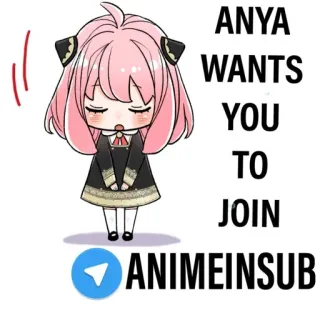 🌸Anya 🌸 @AnimeInSub whatsapp stickers