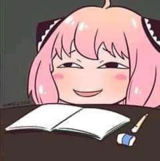 😊 86a646d2 Anya Forger Spy × Family Anya Forger, Spy x Family, anime, manga, kreskówka telegram sticker