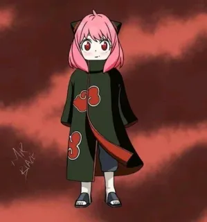 😏 cffbcab0 Anya Forger Spy x Family Anime, Spy x Family, Anya Forger, Manga, Kreskówka telegram sticker