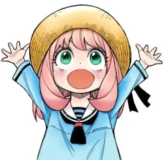 😃 daac4d50 Anya Forger Spy x Family Anime, Spy x Family, Anya Forger, Manga, Słodkie, Dziewczyna, Kreskówka telegram sticker
