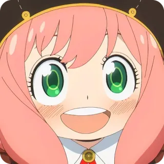 🙂 16a7e5fc Anya Forger Spy x Family Аниме, Аня, Spy x Family, Форджер, Мультфильм telegram sticker