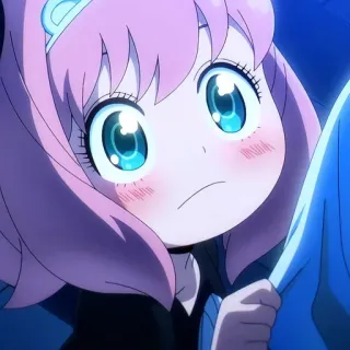 🙂 16bd95fe Anya Forger Spy × Family Аниме, Семья шпиона, Аня, Мультфильм telegram sticker