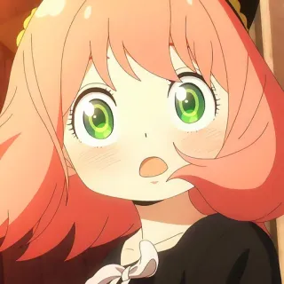 🙂 2a31aced Anya Forger Spy x Family Аниме, Мультфильм, Семья шпиона, Аня Форджер, Манга telegram sticker