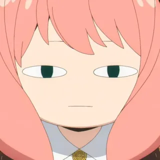 🙂 43d503ec Anya Forger Spy x Family Аниме, Spy x Family, Аня, Аня Форджер, Смешное, Мем telegram sticker