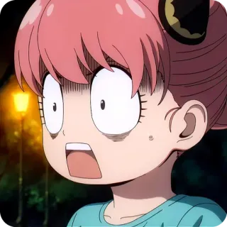 🙂 4bbc04b3 Anya Forger Spy x Family Аниме, Мультфильм, Персонаж, Девушка, Аня Форджер, Spy x Family telegram sticker