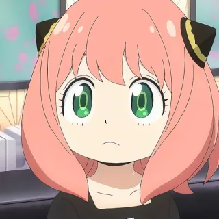 🙂 6ef39036 Anya Spy x Family Аниме, Spy x Family, Аня Форджер, Мультфильм telegram sticker