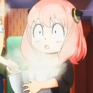 🙂 7bf40ec7 Anya Forger Spy x Family Аниме, Spy x Family, Аня Форджер, Мультфильм telegram sticker