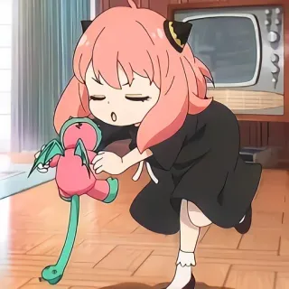 🙂 8de0db7a Anya Forger Spy x Family Аниме, Мультфильм, Персонаж, Spy x Family, Аня Форджер telegram sticker