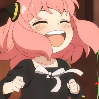 🙂 a9fa9e88 Anya Forger Spy x Family Аня Форджер, Spy x Family, Аниме, Милый, Счастливый, Девочка telegram sticker