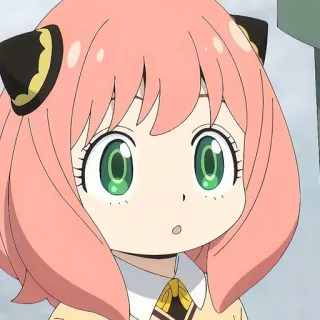 🙂 b9249490 Anya Forger Spy x Family Аниме, Spy x Family, Аня Форджер, Мультфильм, Персонаж telegram sticker