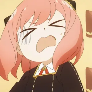 🙂 bba57788 Anya Forger Spy x Family Аниме, Персонаж, Девушка, Аня, Форджер, Семья шпиона, Милая, Манга telegram sticker