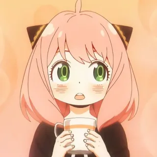 🙂 d3184f9d Anya Spy x Family Аниме, Девушка, Милый, Персонаж, Аня Форджер telegram sticker