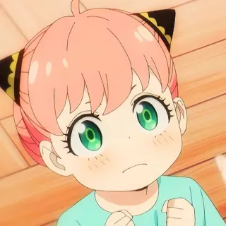 🙂 f16377ee Anya Forger Spy x Family Аниме, Spy x Family, Аня, Форджер, Мультфильм, Персонаж telegram sticker