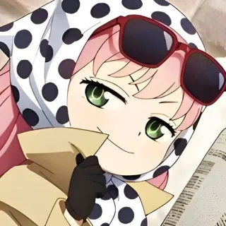 🥸 099acd55 Anya Forger Spy x Family Anya Forger, Spy x Family, Anime, Karakter, Penyamaran, Mata-mata telegram sticker