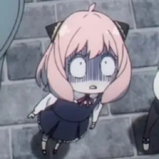 🥜 6d185e6e Anya Forger Spy x Family anime, kartun, karakter, anya forger, spy x family, terkejut, imut telegram sticker