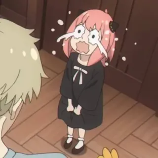 🥜 6f8a840a Anya Forger Spy × Family anime, spy x family, anya, menangis, sedih, forger, kartun telegram sticker