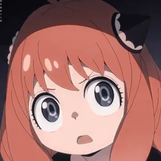 😰 9f6e1d8b Anya Forger Spy x Family Anime, Lucu, Gadis, Spy x Family, Anya Forger telegram sticker