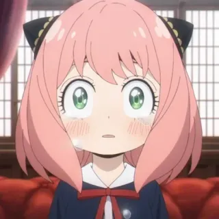 🥜 bb77fd05 Anya Forger Spy x Family Anime, Karakter, Menangis, Mata, Forger, Anya telegram sticker