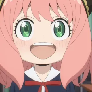 🥜 c37111e4 Anya Forger Spy x Family Anime, Gadis, Kartun, Spy x Family, Anya Forger telegram sticker