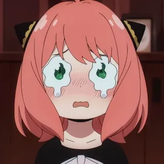 😭 d6f6192a Anya Forger Spy x Family Anime, Menangis, Sedih, Anya, Spy x Family, Forger telegram sticker