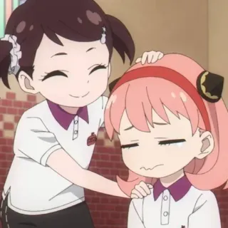 🥜 eb3d3542 Anya Forger Spy x Family Anime, Anak, Sedih, Lucu, Elus kepala, Spy x Family telegram sticker