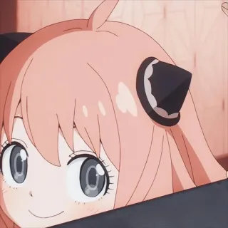 🥰 f6d01237 Anya Forger Spy x Family Anime, Spy x Family, Anya, Anya Forger, imut, kartun telegram sticker