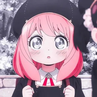 🌺 1466c8c1 Anya Forger Spy x Family Anime, Desenho animado, Fofo, Mangá, Spy x Family, Anya Forger, Cabelo rosa telegram sticker