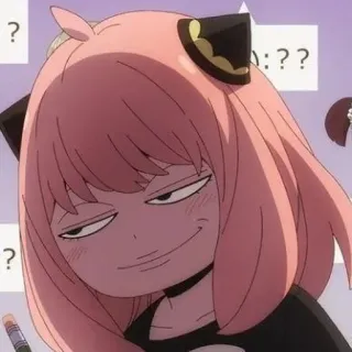 🌺 aabade16 Anya Forger Spy x Family Anime, Spy x Family, Anya Forger, Fofo, Expressão, Engraçado telegram sticker