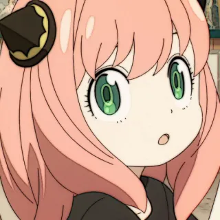 🎟 0190c59e Anya Forger Spy x Family 动漫, 间谍过家家, 阿尼亚, 福杰, 可爱, 卡通, 女孩 whatsapp sticker