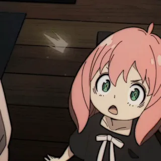 🎟 094ca32b Anya Spy x Family 动漫, 间谍过家家, 阿尼亚·福杰, 可爱, 卡通, 震惊, 搞笑, 表情 whatsapp sticker