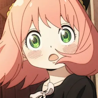 🎟 0a2d1cc1 Anya Forger Spy x Family 动漫, 卡通, 间谍过家家, 阿尼亚·福杰, 粉丝艺术, 可爱, 女孩 whatsapp sticker