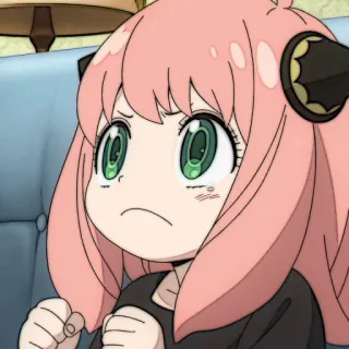 🎟 32de8db8 Anya Forger Spy x Family 动漫, 间谍过家家, 阿尼亚·福杰, 可爱, 卡通, 角色, 儿童 whatsapp sticker